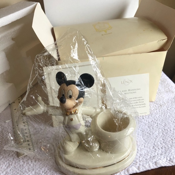 Lenox Mickey Mouse Grand Evening Porcelain figure votive new old stock - Picture 11 of 11